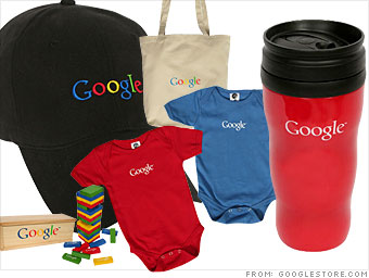 Logos on t-shirts and mugs